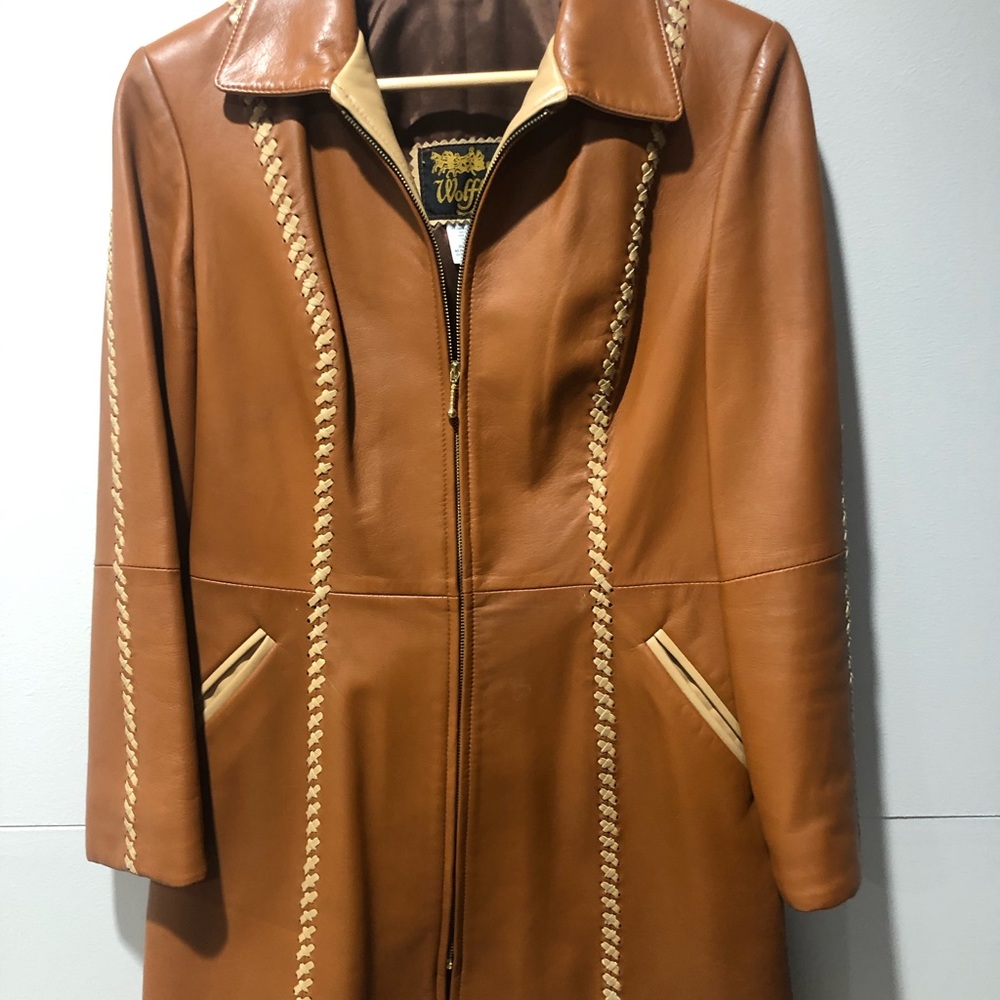 Genuine leather coat
